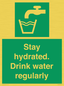 Stay hydrated. Drink water regularly 